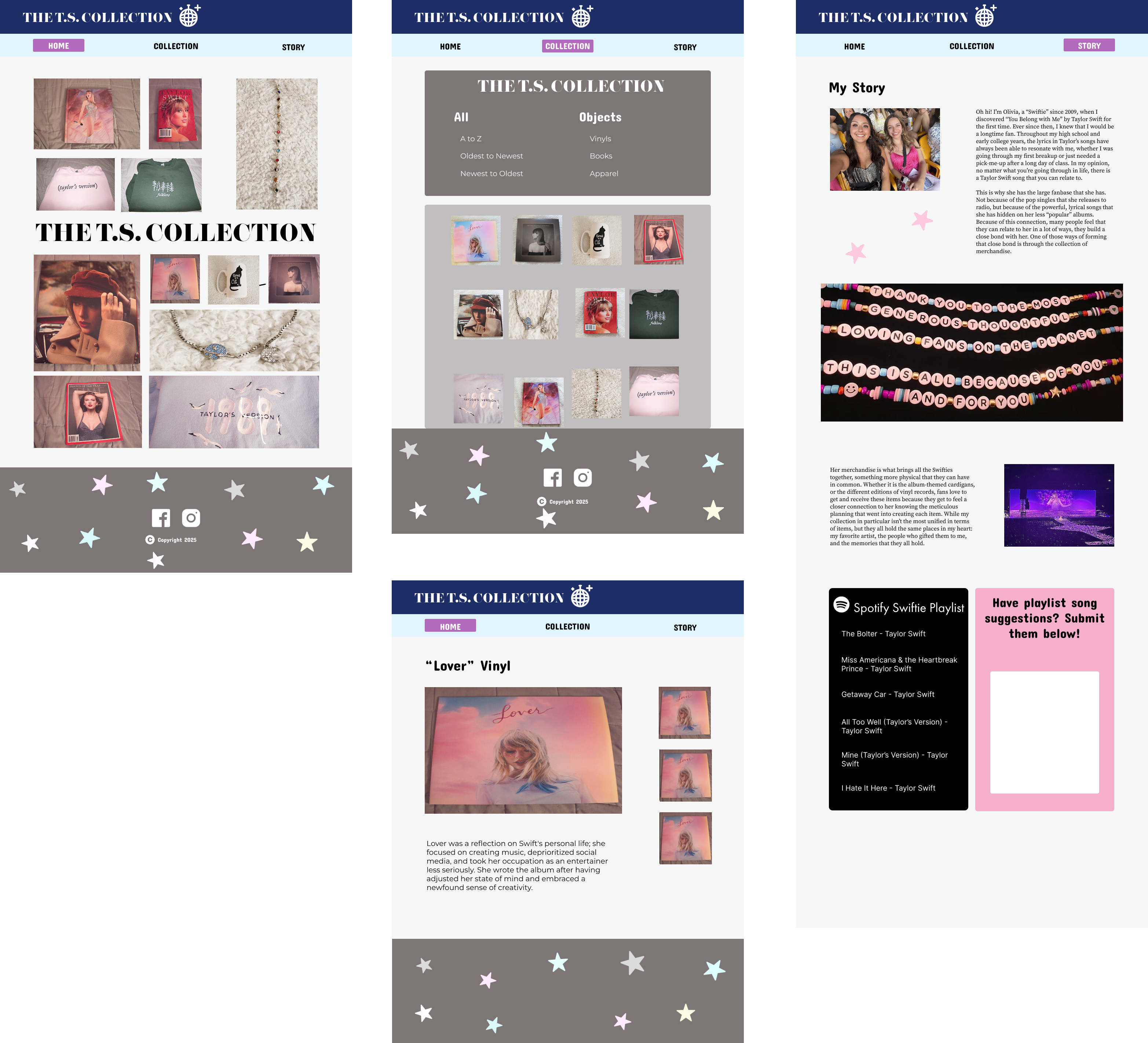 Mockup examples for website.
