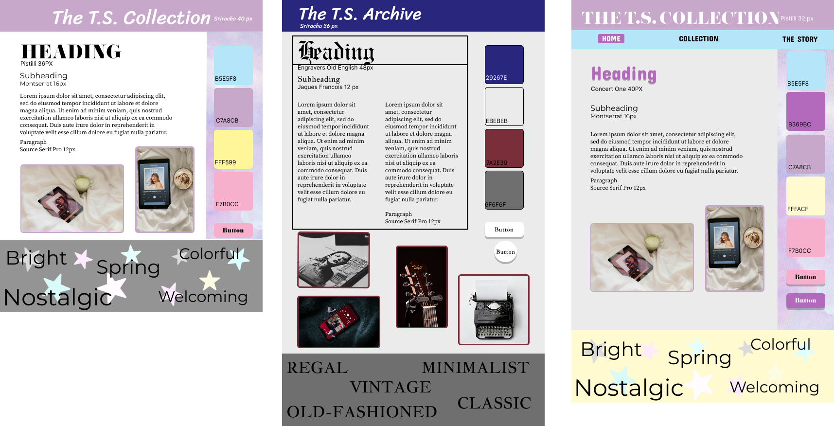 Style tile examples for website.