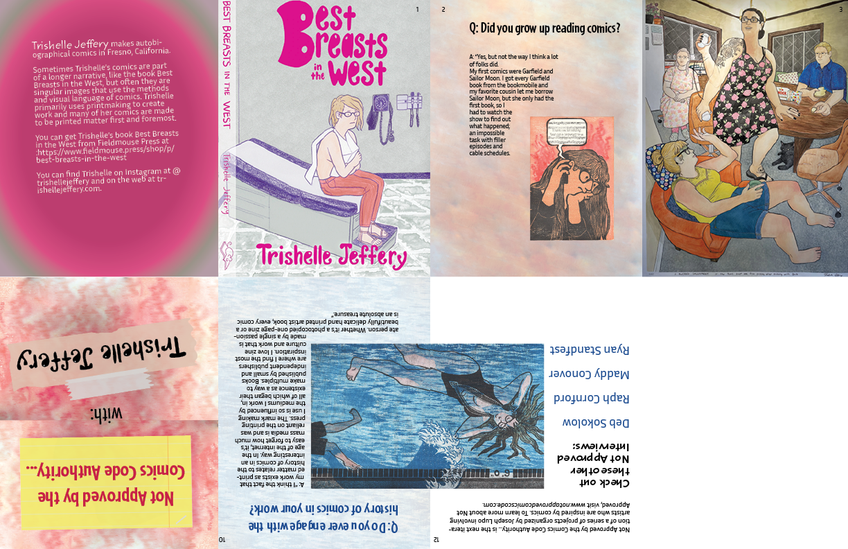 Spread of Trishelle Jeffery Zine.