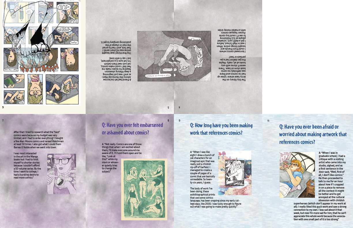 Spread of Trishelle Jeffery Zine.